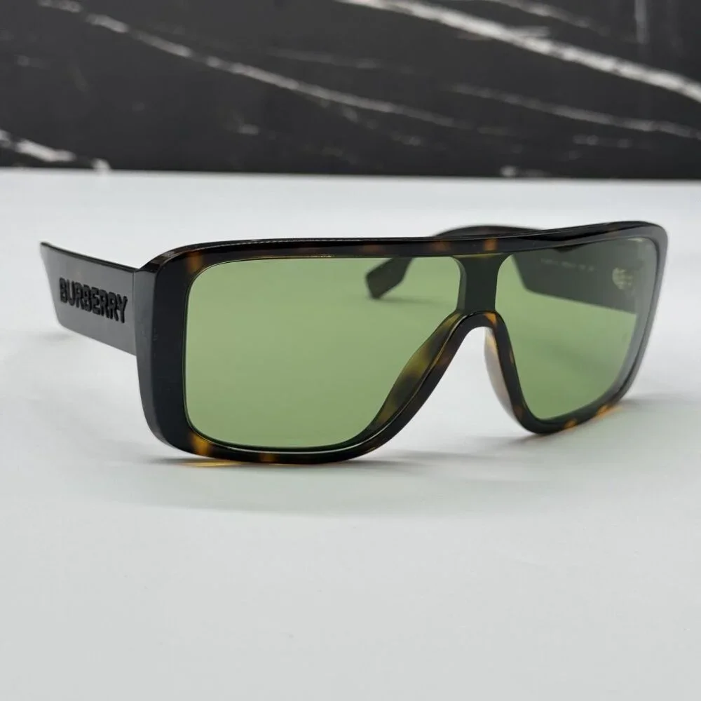 NEW BE4401U 3002/2  BURBERRY DARK HAVANA/GREEN MEN BURBERRY SUNGLASSES